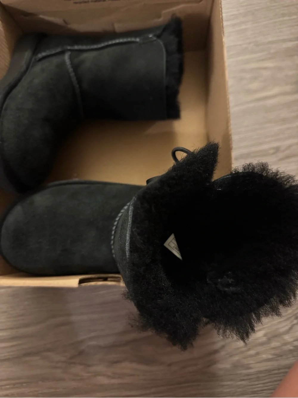UGG Kids Bailey Black Boots